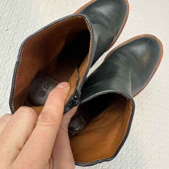 See by Chloé Edith Ankle Boot Women's 38.5 US 8.5 Black 100% Calf-Skin Leather - Picture 10 of 14